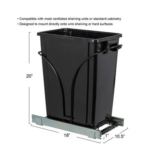 Household Essentials Glidez Slide-Out Trash Can {4}