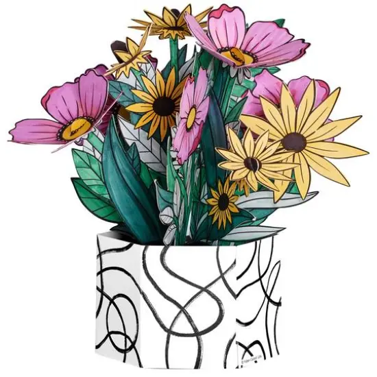 Faber-Castell&reg; Pop Up Coloring Wildflower Bunch Bouquet Kit {7}