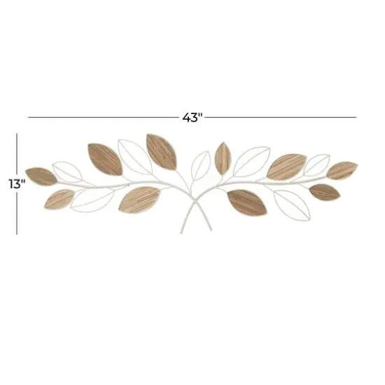 Brown Metal Coastal Wall Decor, 13" x 43" x 1" {6}