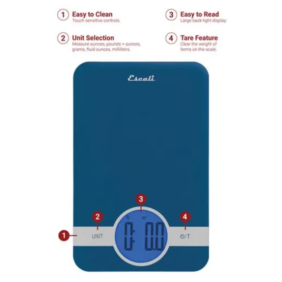 Escali Blue Ciro Digital Scale {4}