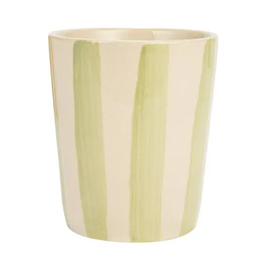 Hello Honey&reg; 10oz. Round Striped Stoneware Cups, 12ct. {8}
