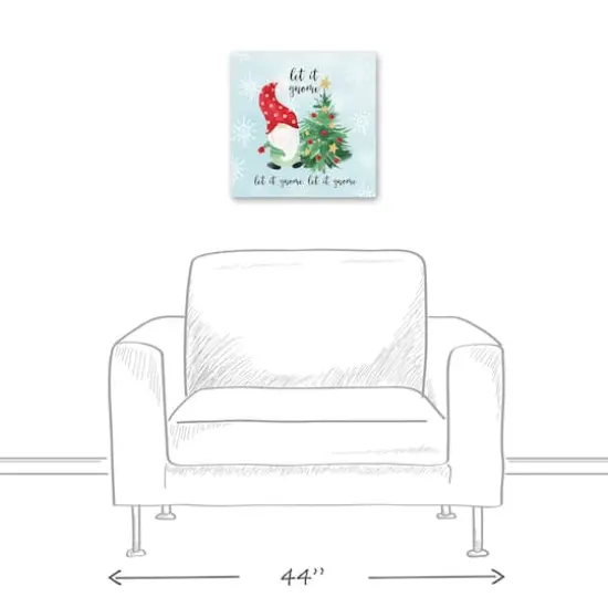 Let it Gnome Canvas Wall Art {6}