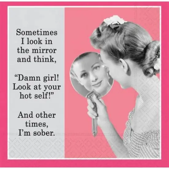 JAM Paper I Look In The Mirror Cocktail Napkins, 40ct. {1}