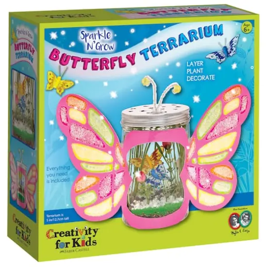 Faber-Castell&reg; Creativity for Kids&reg; Sparkle & Grow Butterfly Terrarium {1}