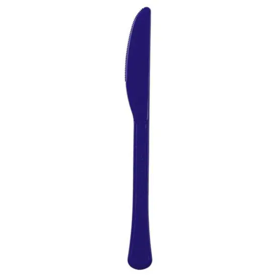 JAM Paper Premium Utensils Plastic Knives Party Pack, 48ct. Navy Blue {1}
