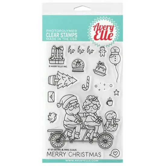 Avery Elle Mr. & Mrs. Claus Clear Stamp Set {1}