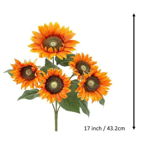 17" Sunflower Bush by Ashland&reg; Orange {4}