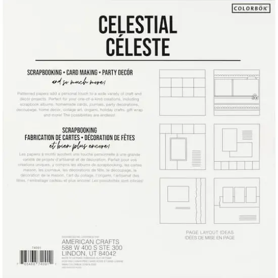 Colorbok&reg; Celestial Designer Paper Pad, 12" x 12" {5}