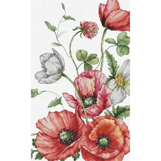 Luca-S The Field Poppies Counted Cross Stitch Kit {1}