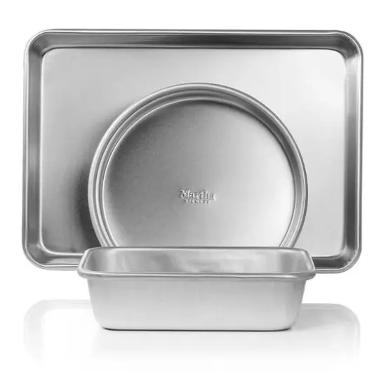 Martha Stewart 3 Piece Aluminum Assorted Bakeware Set {6}