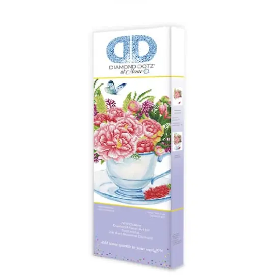 Diamond Dotz&reg; at Home Intermediate Floral Tea Cup Diamond Painting Kit {3}