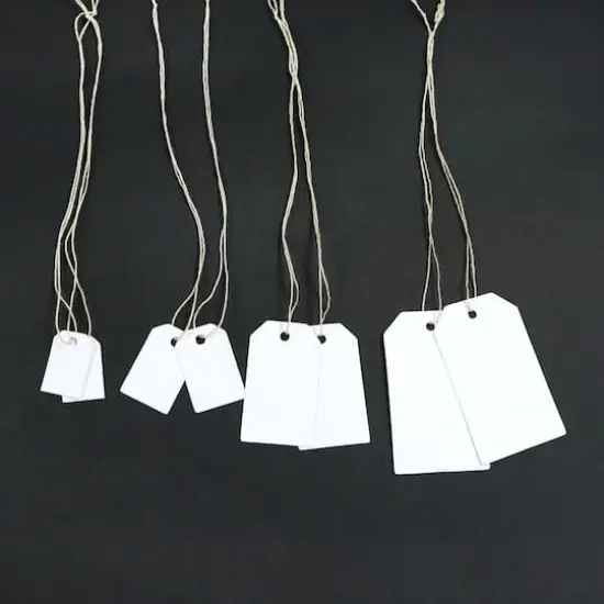 Mixed Tags by Bead Landing&trade;, 80ct. White {4}