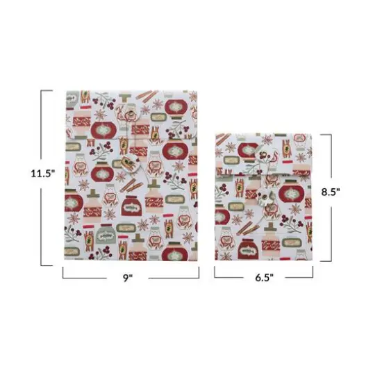 Hello Honey Multicolor Holiday Patterns Printed Paper Gift Bags, 2ct. {6}