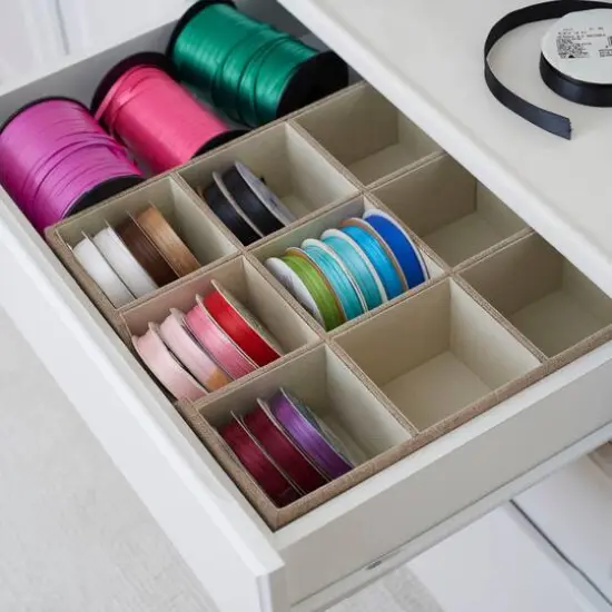 Household Essentials Drawer Organizer Tray Brown {12}