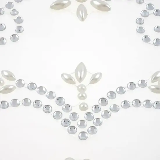 Silver Gem & Satin Pearl Bling Stickers by Recollections&trade; {3}