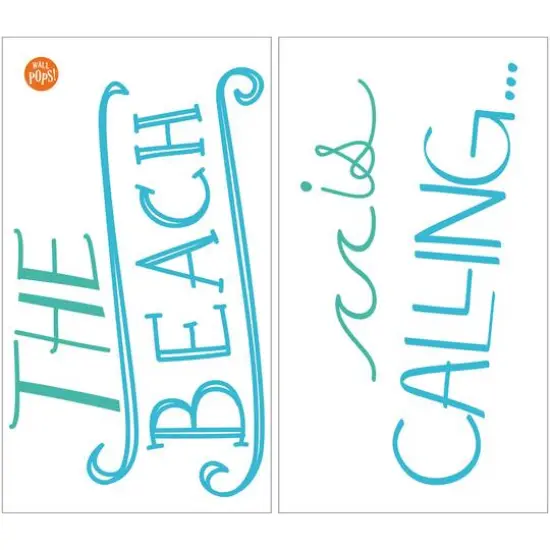 WallPops Beach is Calling Wall Quote {3}