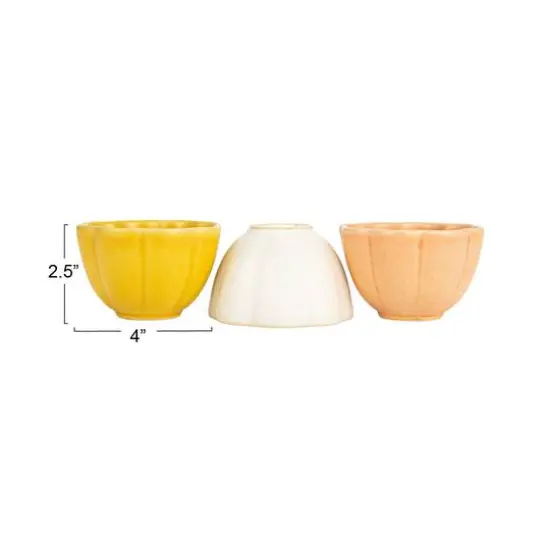 Hello Honey&reg; 4" Flower Shaped Stoneware Bowl, 6ct. {5}
