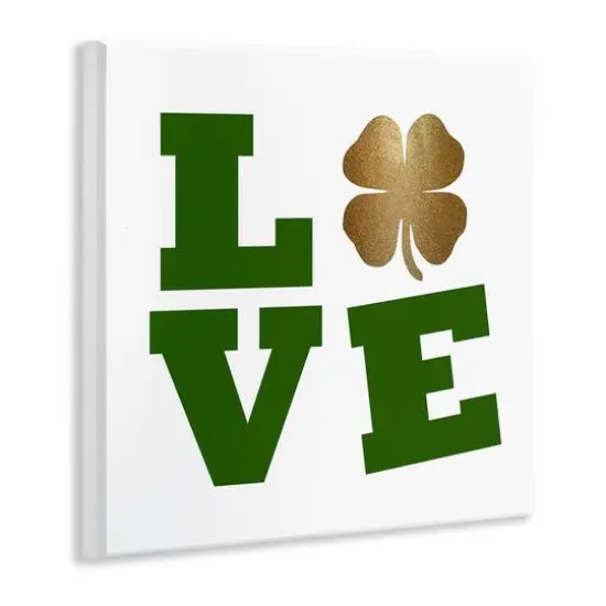 Stupell Industries St Patrick's Day Clover Love Wall Plaque Art {4}