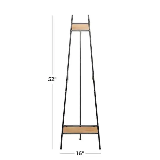 52" Black Iron Industrial Easel {9}