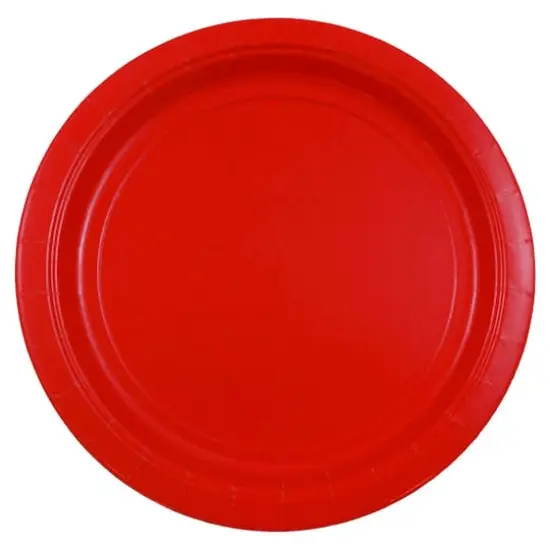 JAM Paper 9" Paper Party Plates, 50ct. Red {1}