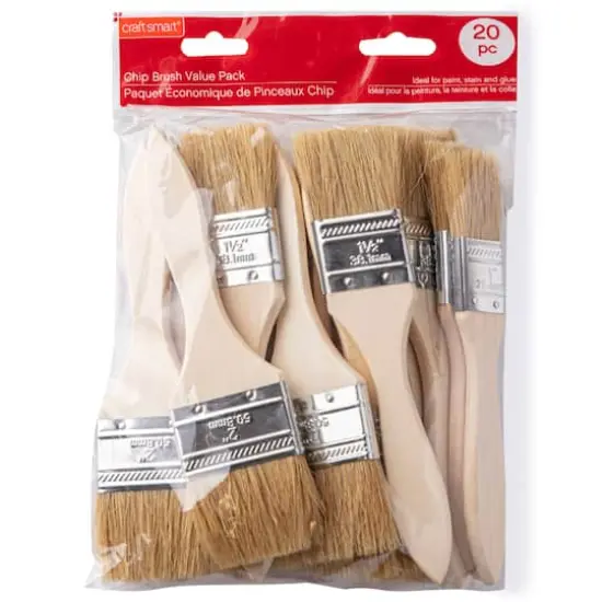 Chip Brush 20 Piece Value Pack by Craft Smart&reg; {3}