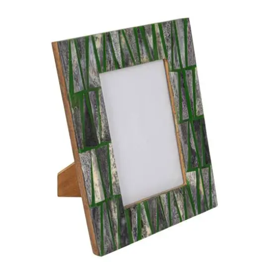 Hello Honey® 4" x 6" Multicolor Triangle Pattern Reclaimed MDF Photo Frame {1}