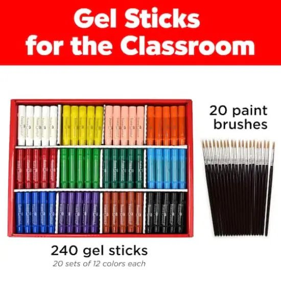 Faber-Castell&reg; 240-Piece Gel Stick School Pack {6}