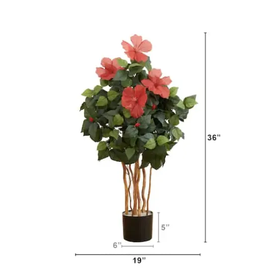 3ft. Artificial Hibiscus Tree {3}