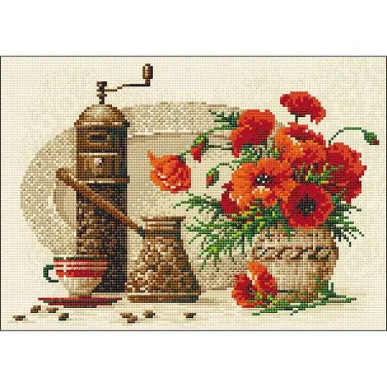 RIOLIS Coffee Diamond Mosaic Embroidery Kit {1}