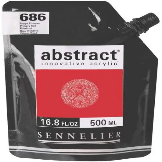 Sennelier Abstract&reg; Innovative Acrylic, 500mL 686 Primary Red {1}