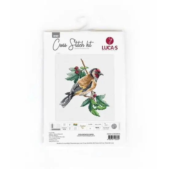 Luca-s Goldfinch Bird Counted Cross Stitch Kit {4}