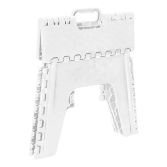 Simplify 12" Folding Step Stool White {4}