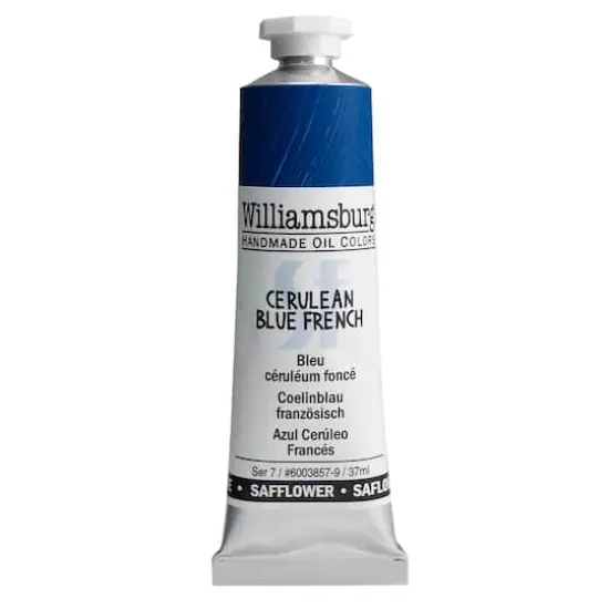 Williamsburg&reg; Artist Oil Colors Safflower Oil, 37mL Cerulean Blue French {1}
