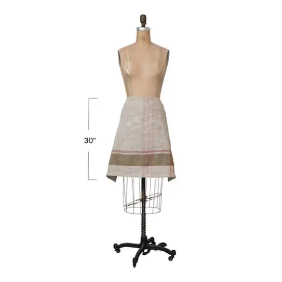 Hello Honey&reg; Woven Cotton and Linen Half Apron with Pocket {1}