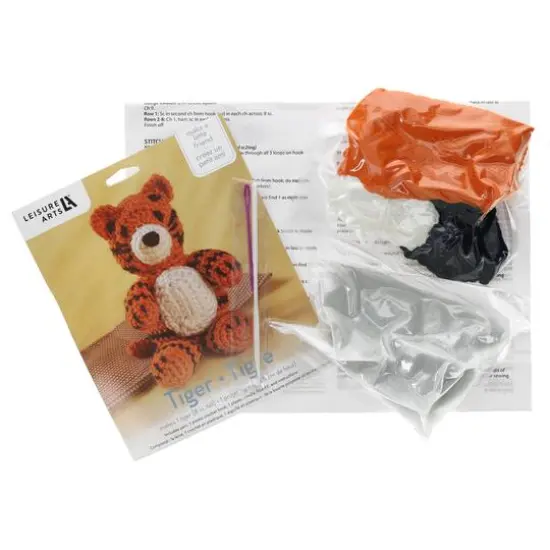 Leisure Arts&reg; Tiger Crochet Friend Kit {4}
