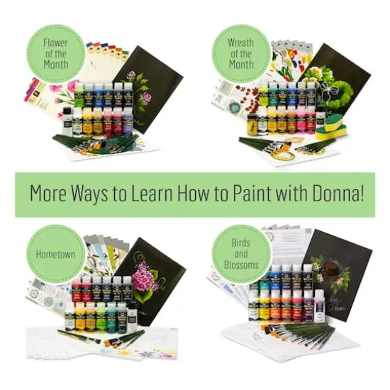 Let's Paint with FolkArt&reg; One Stroke&trade; A-Z of Floral Painting Kit {4}