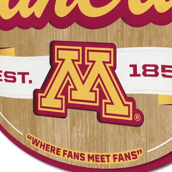 NCAA Fan Cave Sign Minnesota Golden Gophers {6}