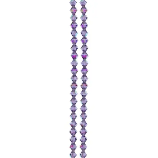 Preciosa Glass Crystal Bicone Beads, 6mm by Bead Landing&trade; Tanzanite AB {4}