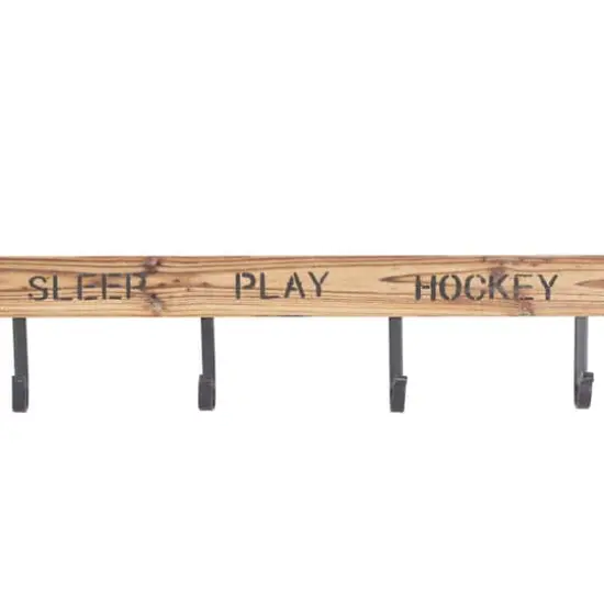 Brown Wood Eclectic Wall Hook {5}