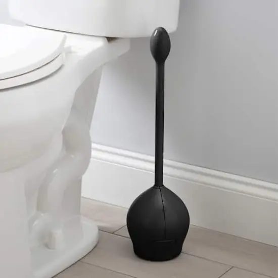 Bath Bliss Black Firm Grip Tulip Toilet Bowl Brush {4}