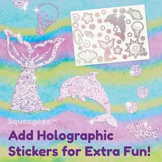 Creativity for Kids&reg; Mermaid Squeegeez Magic Reveal Art {9}