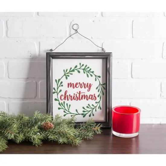 DII&reg; Noel & Merry Christmas Hanging Signs Set {4}