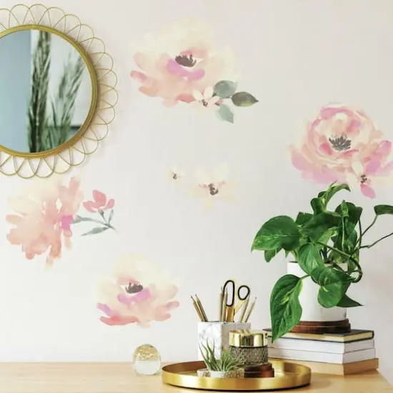 RoomMates Floral Blooms Peel & Stick Wall Decals {3}