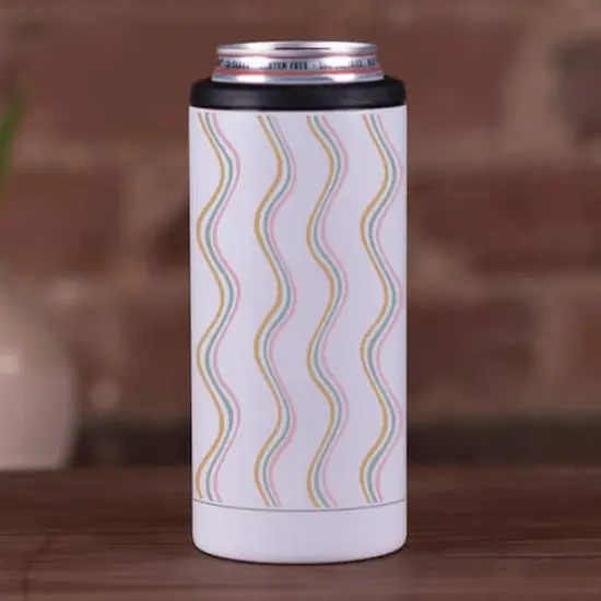 Modern Wavy Stripes 12oz. Koozie {4}