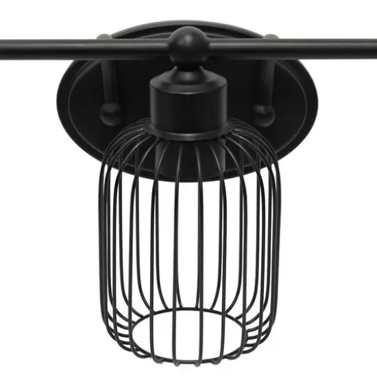 Lalia Home Ironhouse 3 Light Industrial Cage Vanity {6}