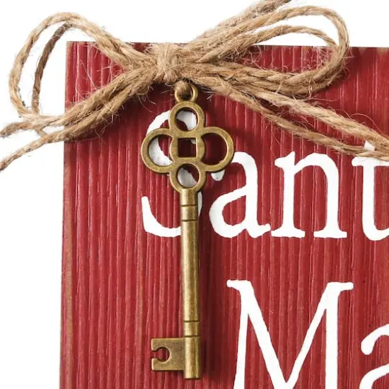 10" Santa&rsquo;s Key Door Sign {3}