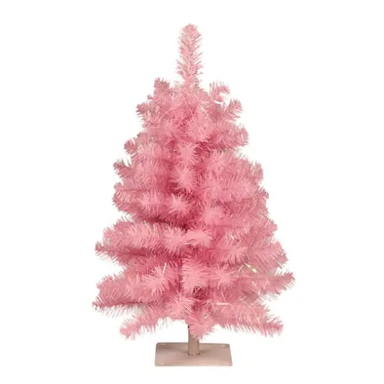 2ft. Unlit Pink Pine Artificial Christmas Tree {1}