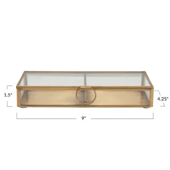 Hello Honey&reg; Brass & Glass Display Box {3}