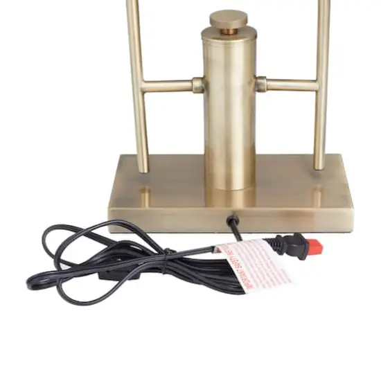 Silver Iron Modern Accent Lamp, 33" x 9" x 5" {5}