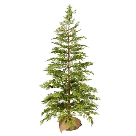 48" Unlit Cedar Pine Artificial Christmas Tree {1}